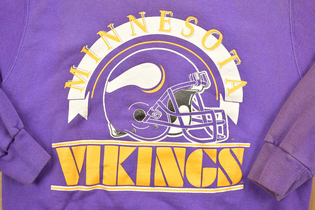 Vintage 1990s Minnesota Vikings NFL Champion Blue Tag Sweatshirt