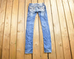 Vintage 2000s Rock Revival Skinny Jeans Size 24x32
