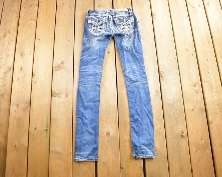 Vintage 2000s Rock Revival Skinny Jeans Size 24x32