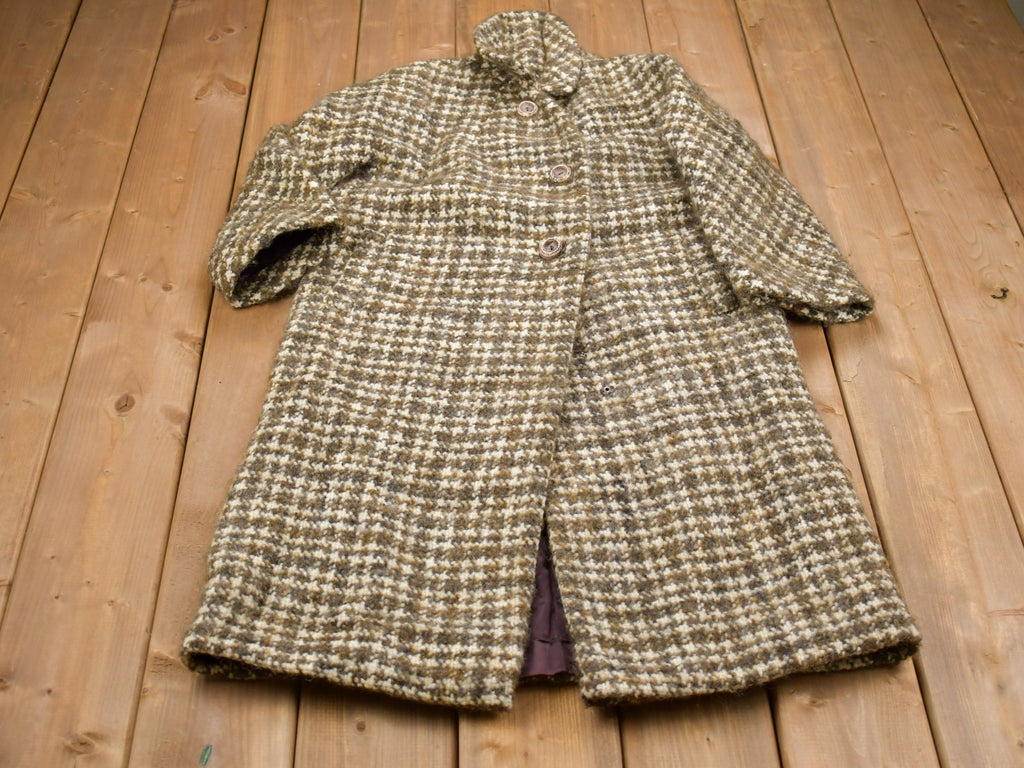 Vintage 1980s Presentation Houndstooth Wool Jacket