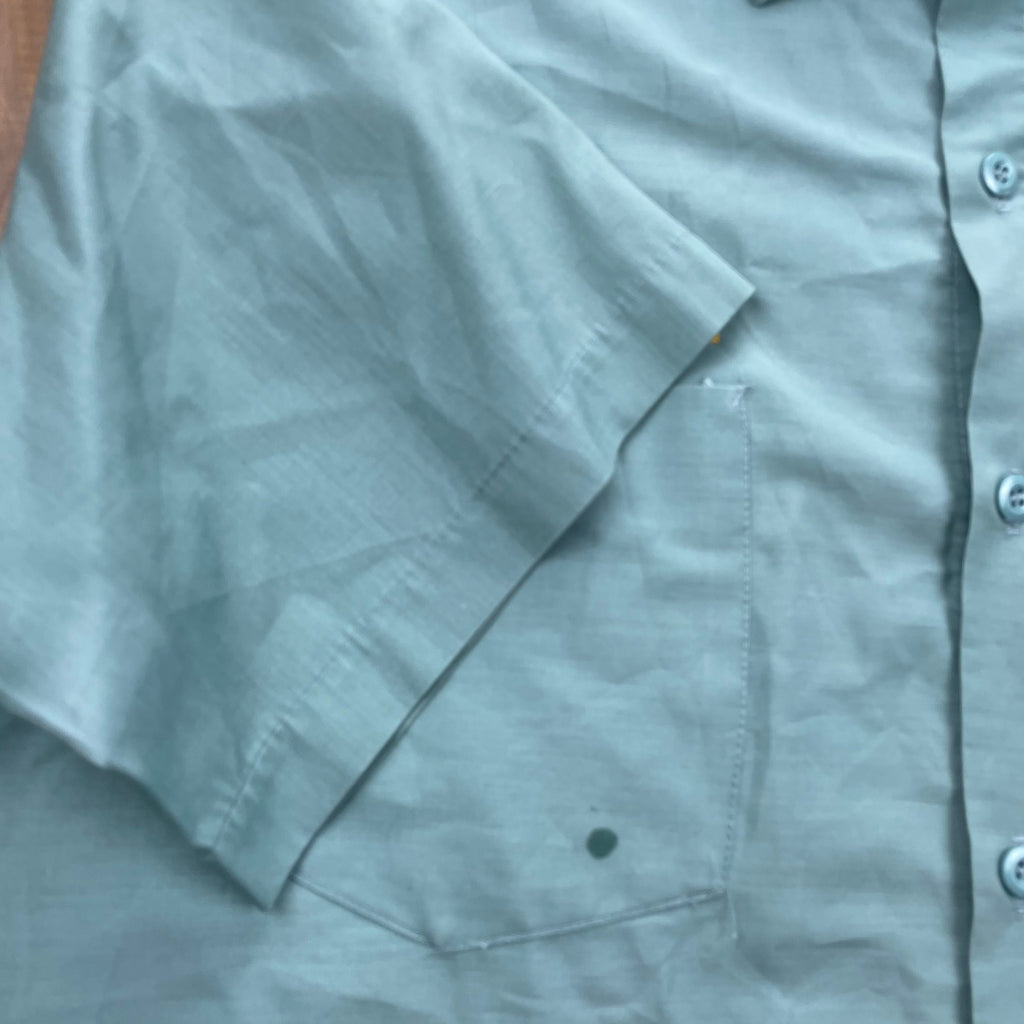 Vintage 1980s Chain Stitch Workman Button Up Shirt