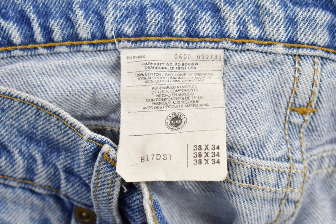 Vintage 1990s Carhartt Denim Jeans Size 37 x 32