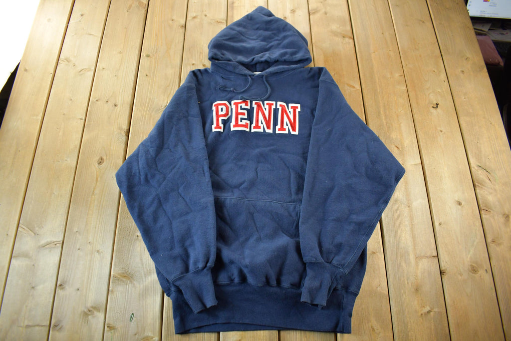 Vintage 1990s Penn State University Champion Reverse Weave Hoodie Sweatshirt