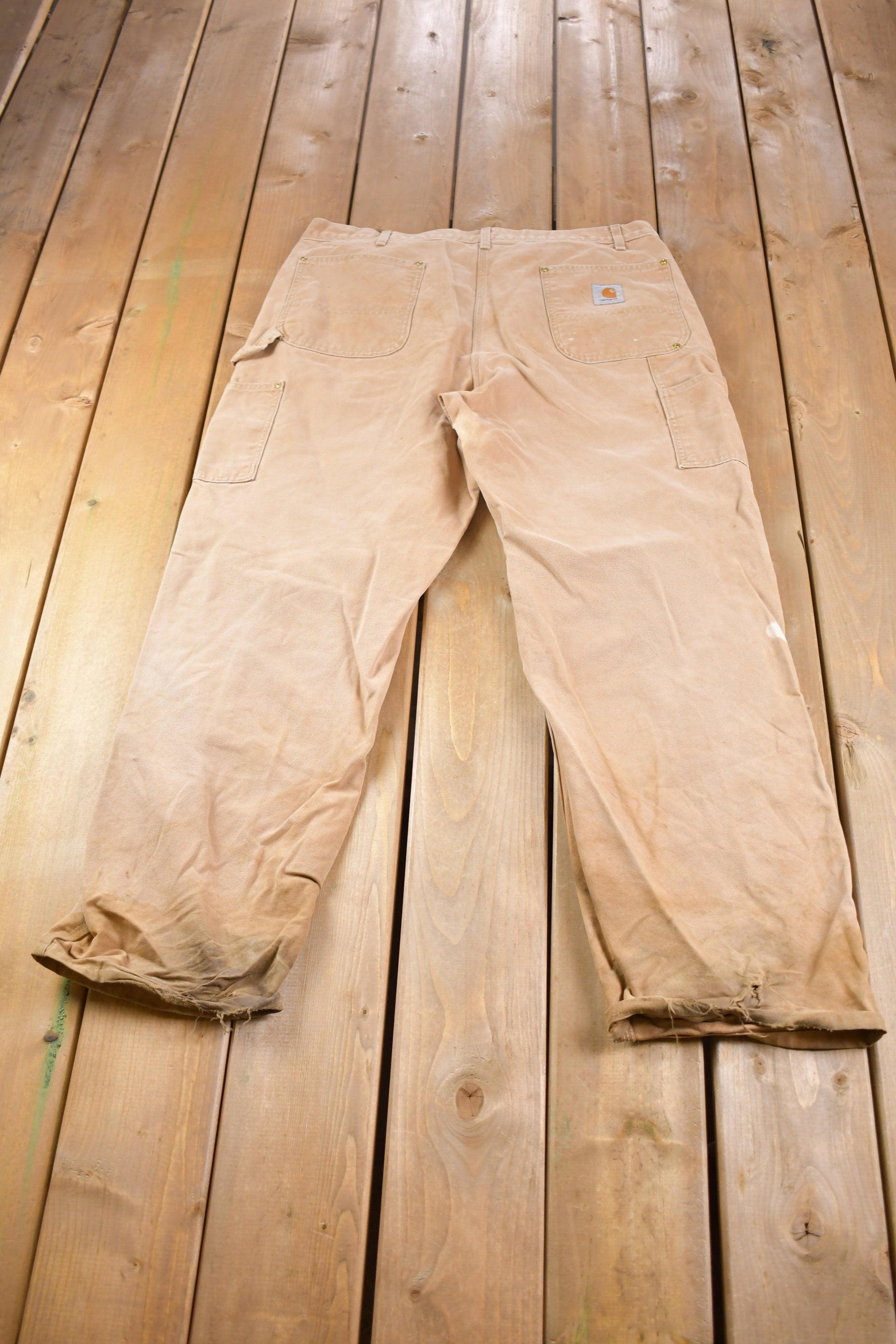 Vintage 1990s Double Knee Carhartt Work Pants Size 38 x 30