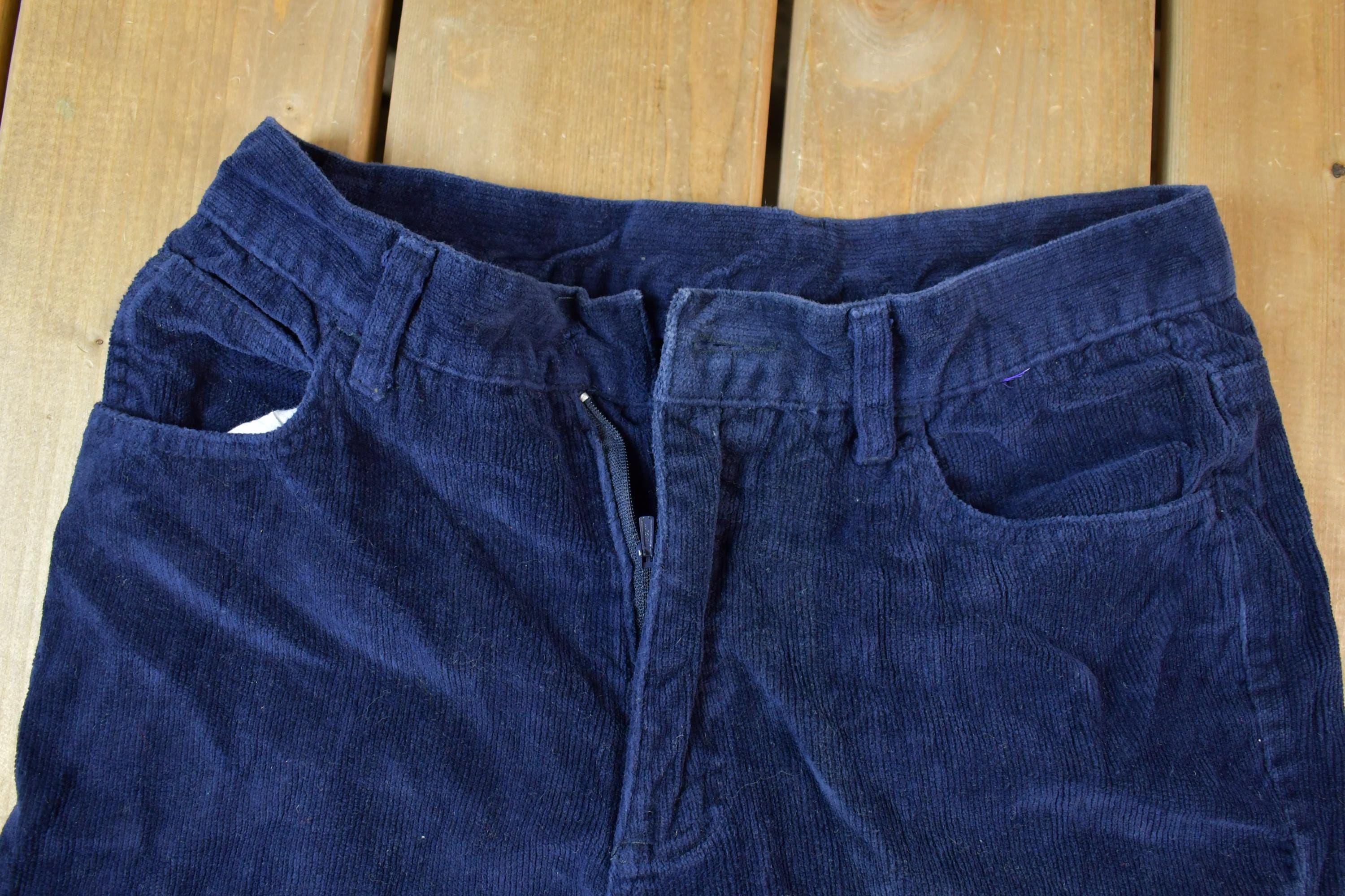 Vintage 1990s Blue Corduroy Size 32x28