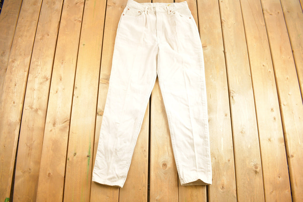 Vintage 1990s Levi's 512 White Denim Women's Jeans Size 30 x 30