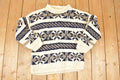 Vintage 1990s Quichua Maqui Wool Knit Crewneck Sweater Women's L