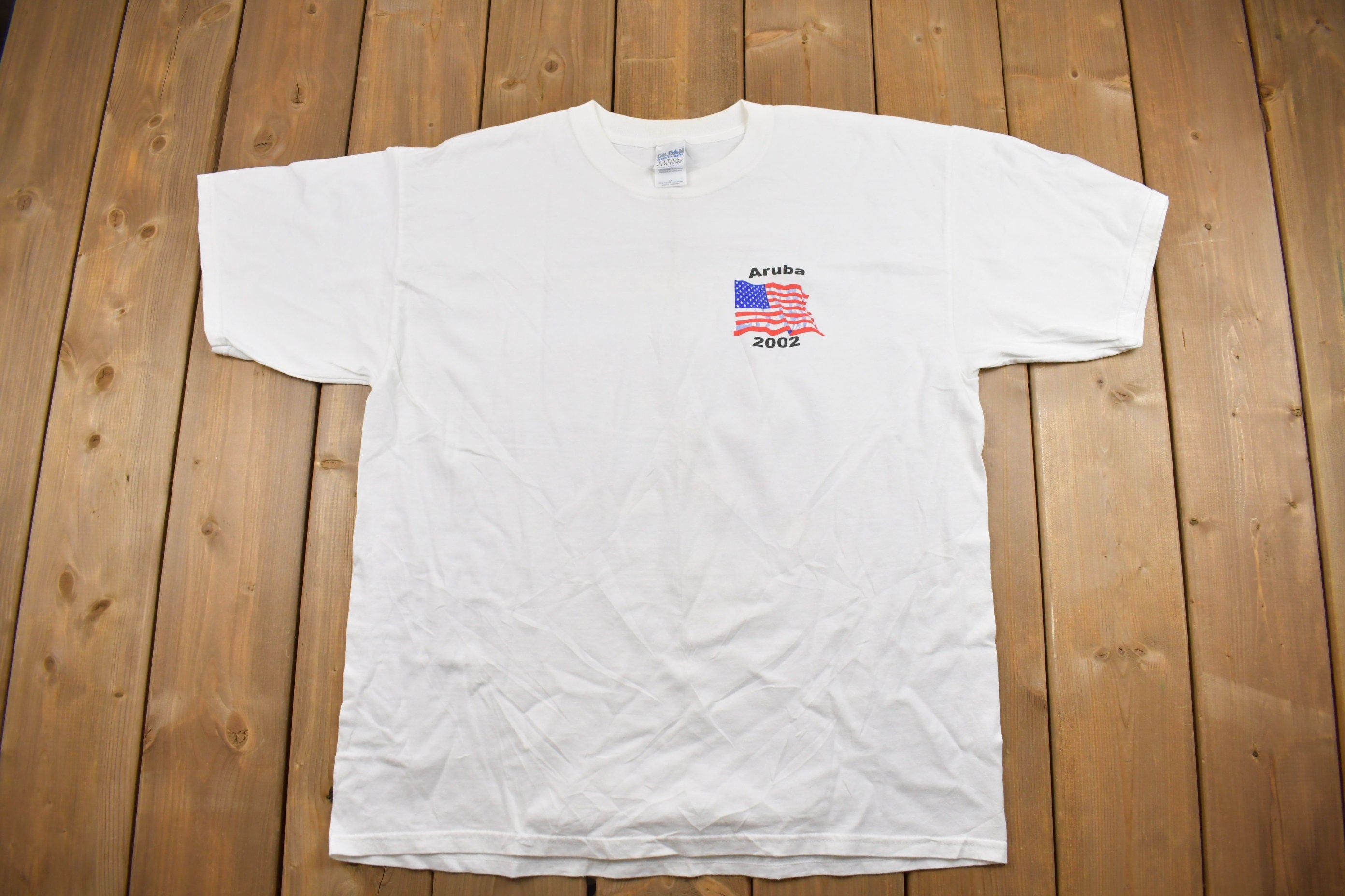 Vintage 2002 Aruba Monroe NASCAR Racing T-Shirt