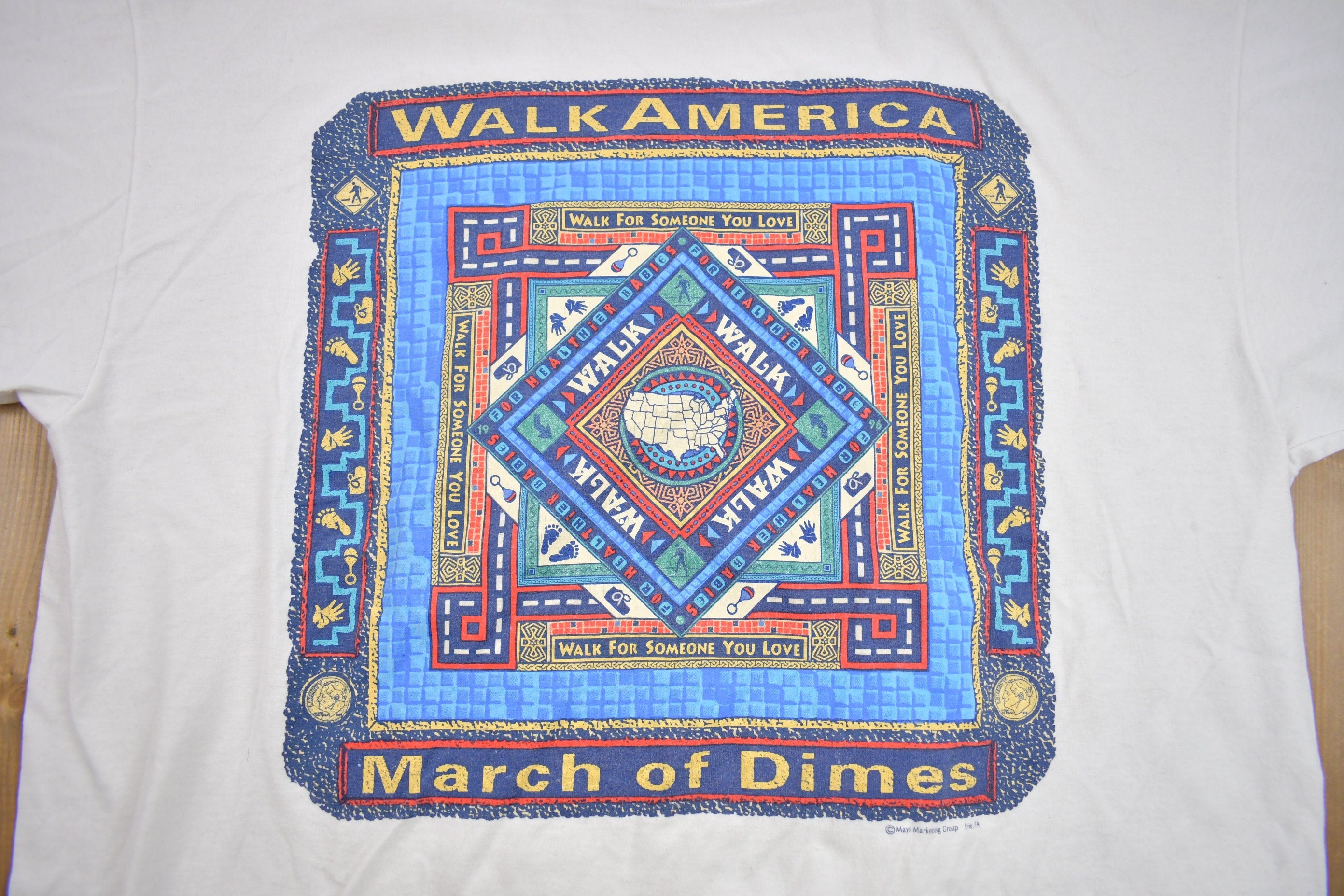 Vintage 1996 Walk America March of Dimes Graphic T Shirt