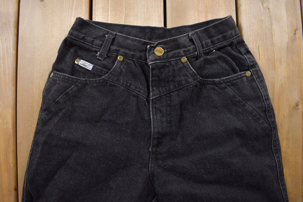 Vintage 1990's Chic Skinny Black Jeans 24 x