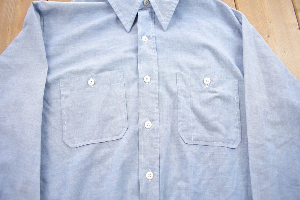 Vintage 1990s Washington DEE CEE Permanent Press Button Up Shirt