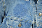 Vintage 1970s Lee Sanforzied Denim Jean Trucker Jacket Men's Small
