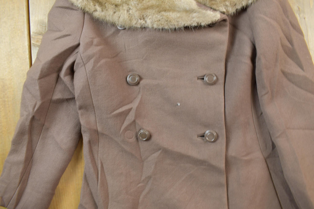 Vintage 1980s Simpsons Salon Vendome Full Length Wool Jacket