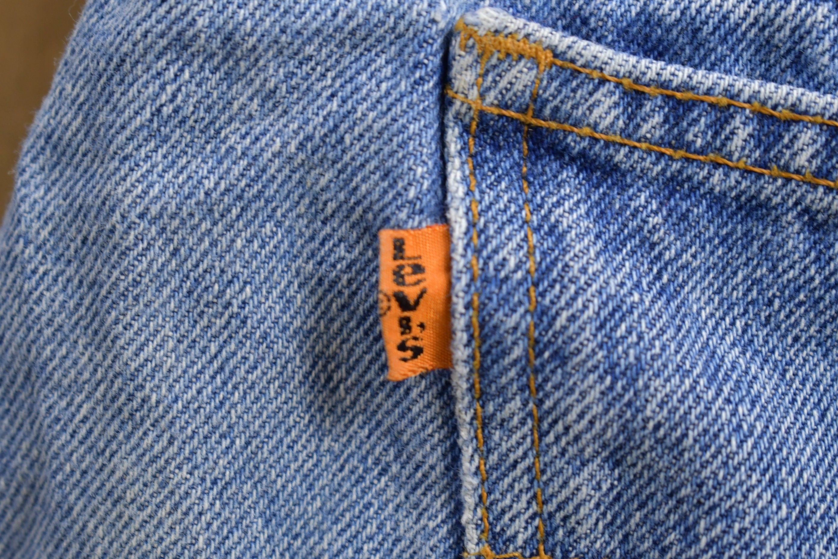 Vintage 1990s Levi's 550 Orange Tab Jeans Size 31 x 28.5