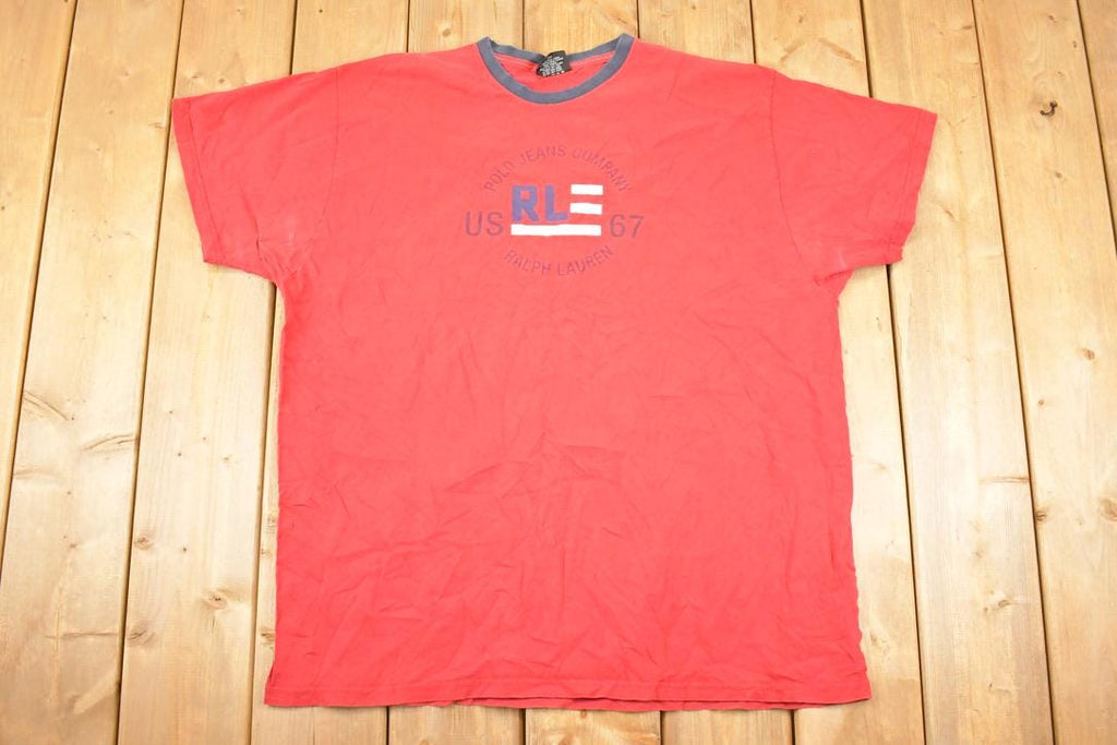 Vintage 1990s Ralph Lauren Polo Jeans Co Souvenir T-Shirt Men's XL
