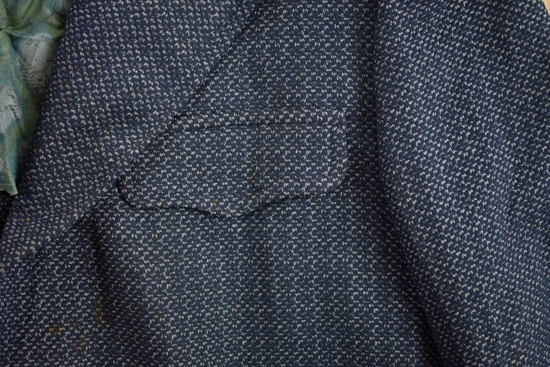 Vintage 1990s College Town Boston Blue Button Up Blazer Jacket