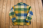 Vintage 1970s Campus Plaid Button Up Shirt