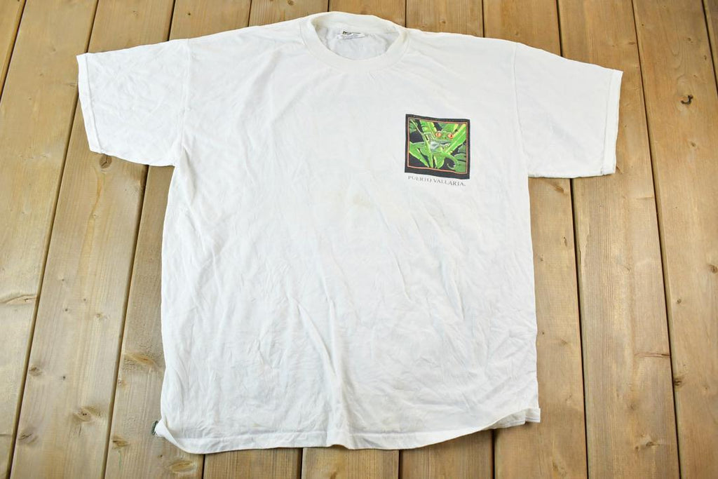 Vintage 1990s Puerto Vallarta Frog Souvenir Single Stitch T-Shirt
