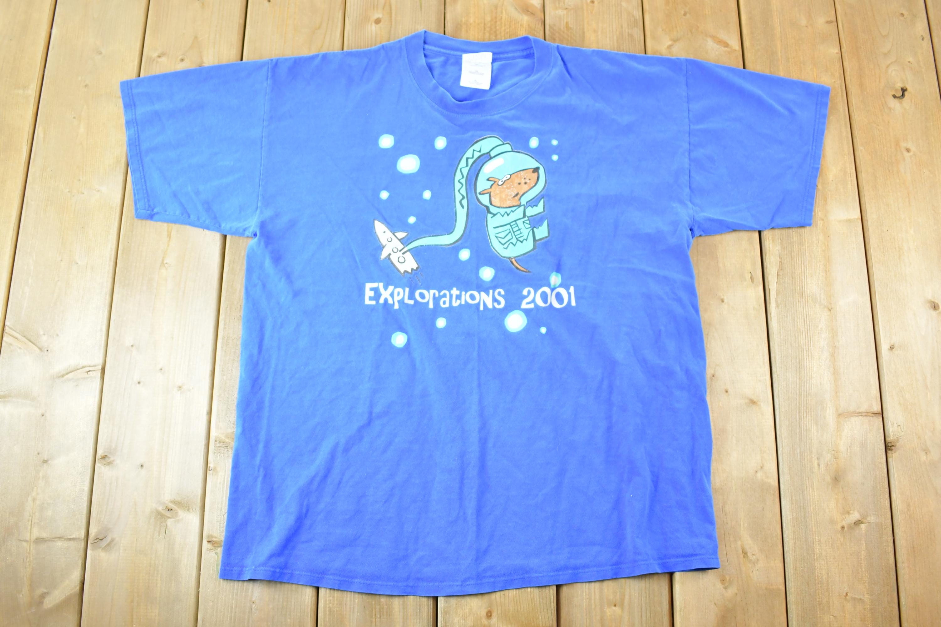 Vintage 2001 Explorations Souvenir T-Shirt Men's L