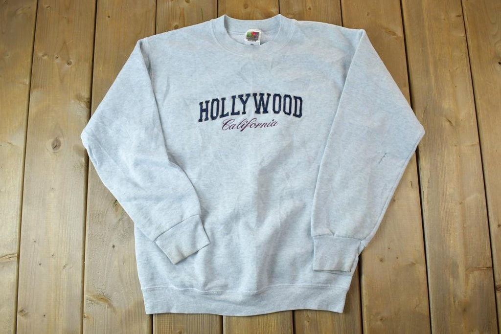 Vintage 1990s Hollywood California Crewneck Sweatshirt  90s Crewneck  Souvenir Sweater  Streetwear  Travel And Vacation