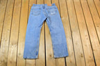 Vintage 1990s Levi Strauss 505 Red Tab Denim Jeans Size 34x29