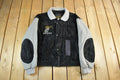 Vintage 1990s Wolf Nature Wool Leather Varsity Jacket