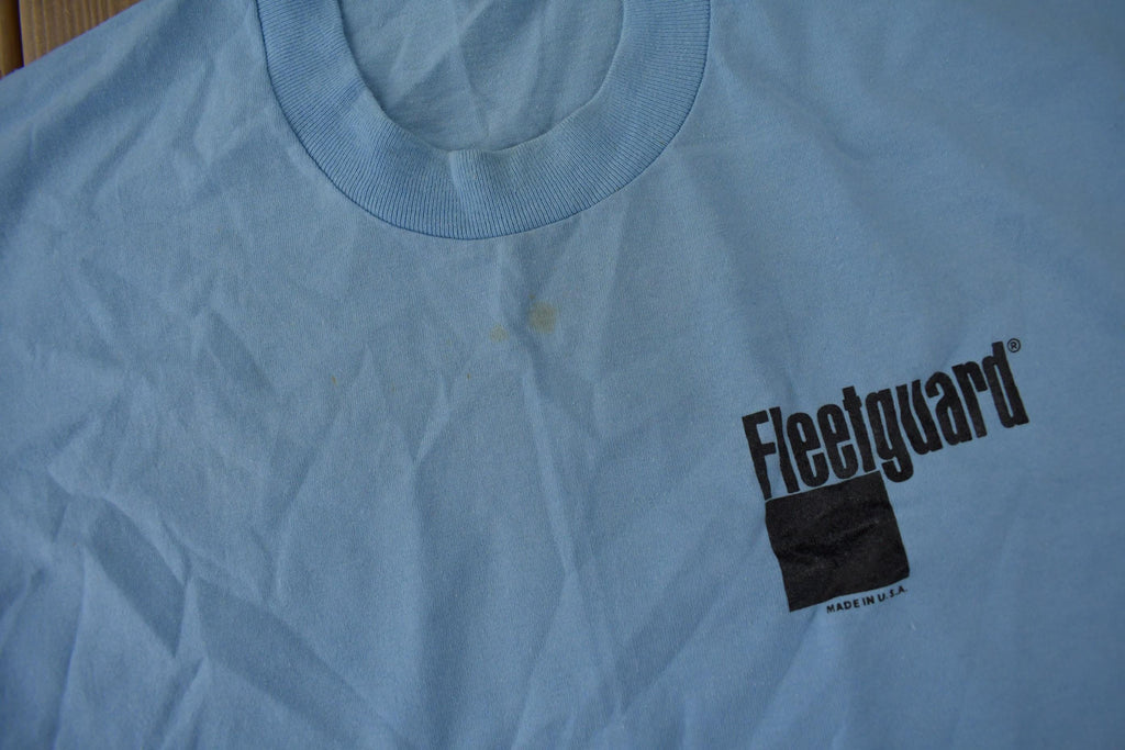 Vintage 1990s Single Stitch Fleetguard Graphic T-Shirt Made In USA