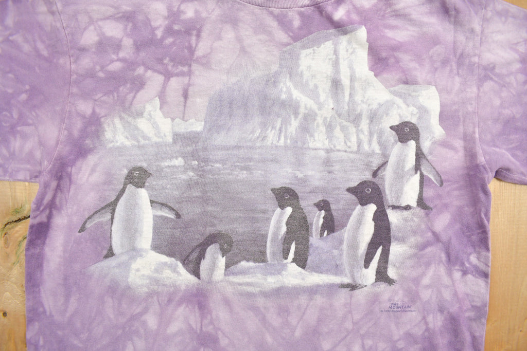 Vintage 1990s Penguins Theme Graphic Tie Dye T-Shirt