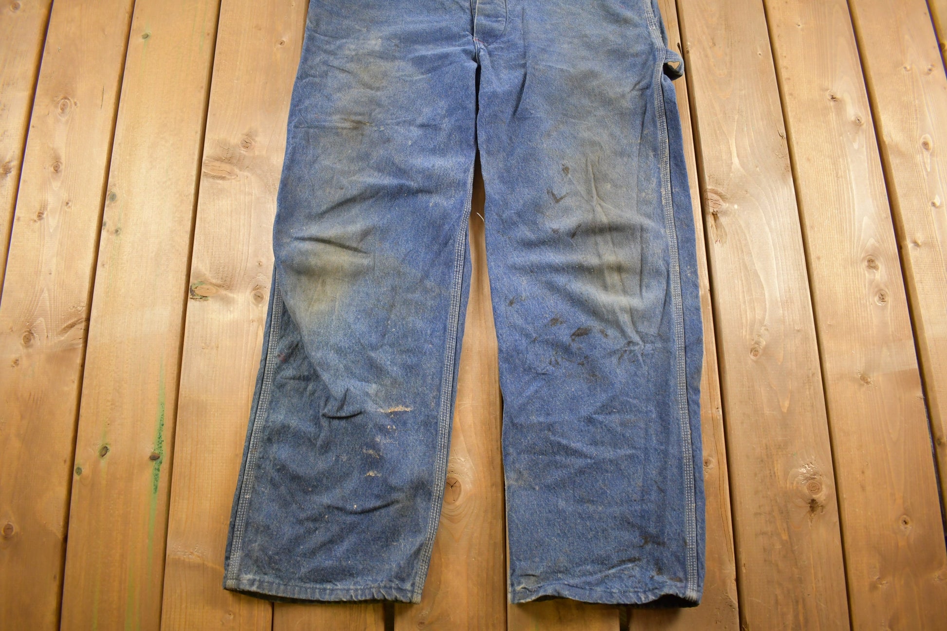 Vintage 1980s Dickies Denim Jean Overalls Size 36 x 29