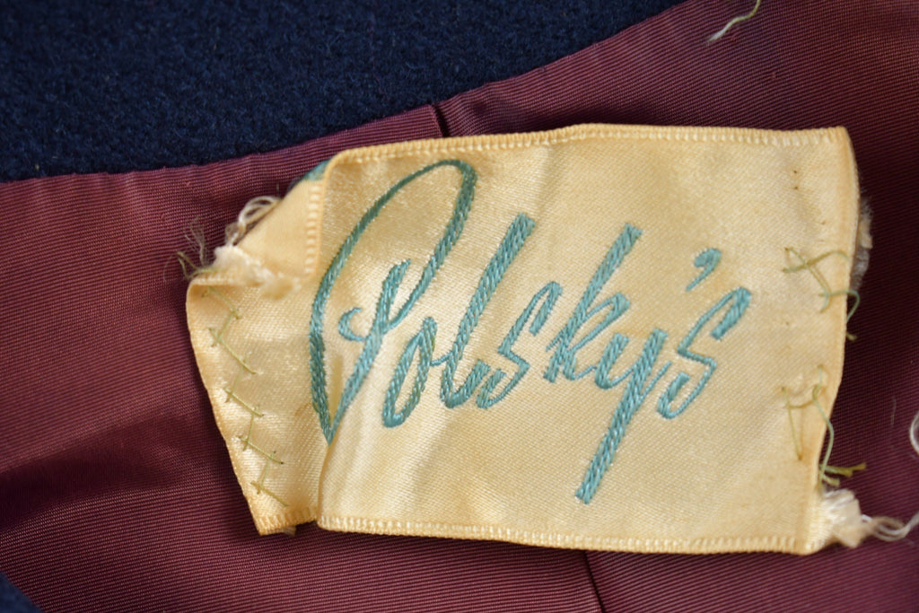 Vintage 1960s Polskys Full Length Wool Coat
