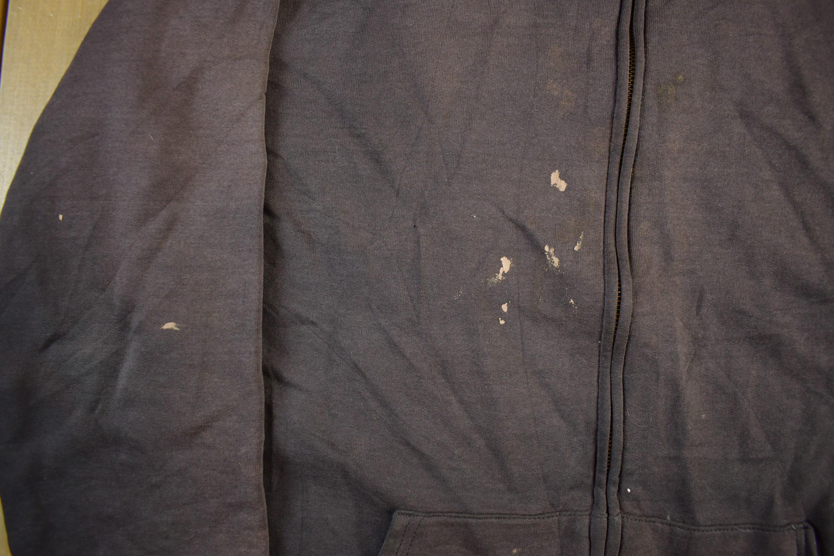 Vintage 1990s Carhartt Sun Faded Distressed Zip Up Hoodie Men's Large Tall