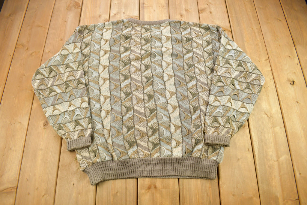 Vintage 1980s Northern Isles Abstract Knitted Sweater