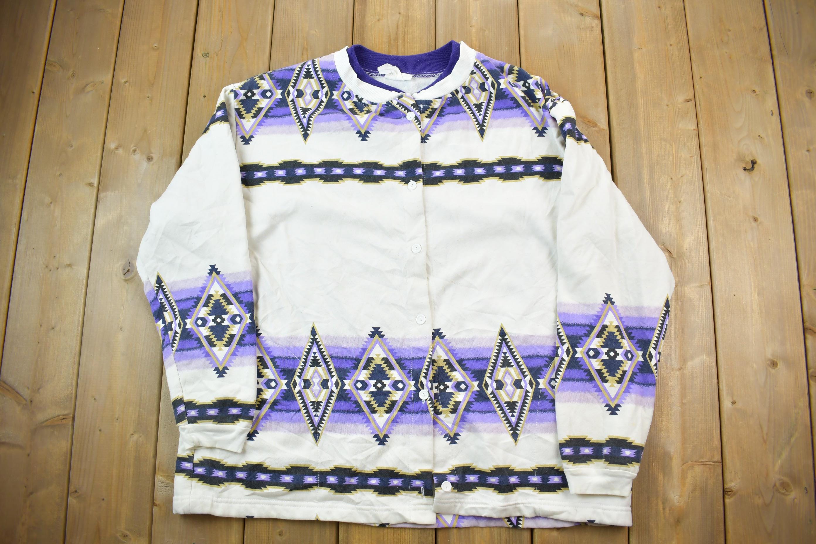 Vintage Pattern Button Up Shirt