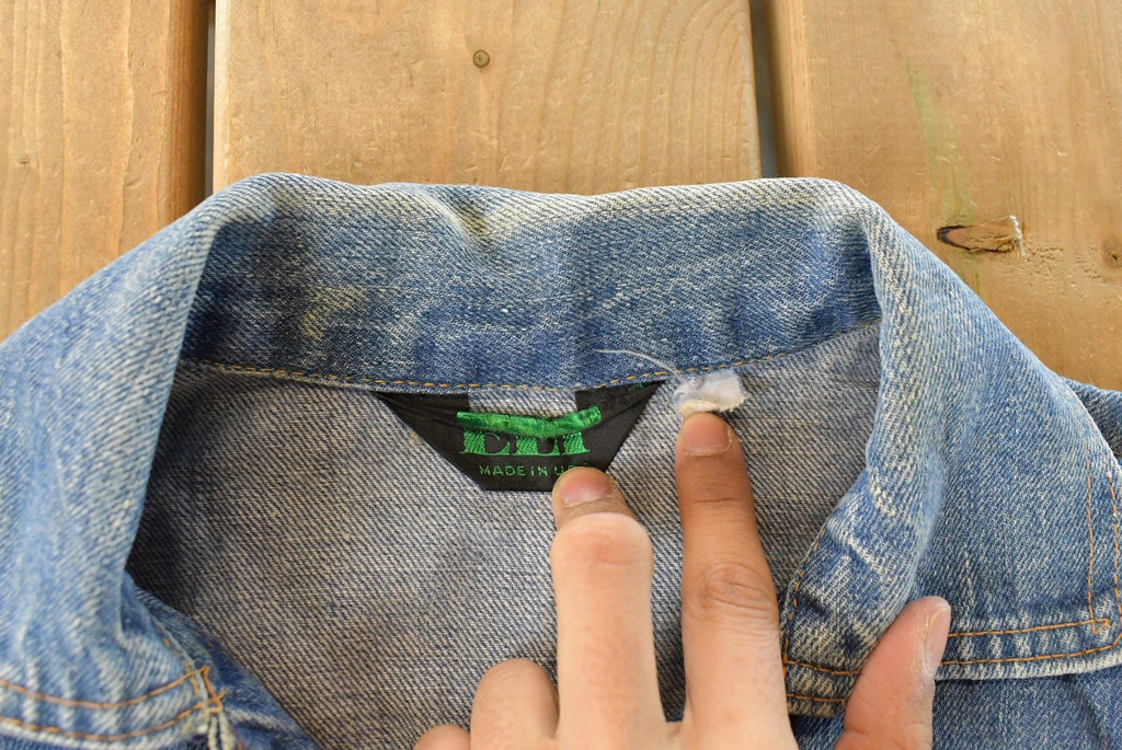 Vintage 1990s Ely Cattleman Denim Jean Trucker Jacket Women's Small