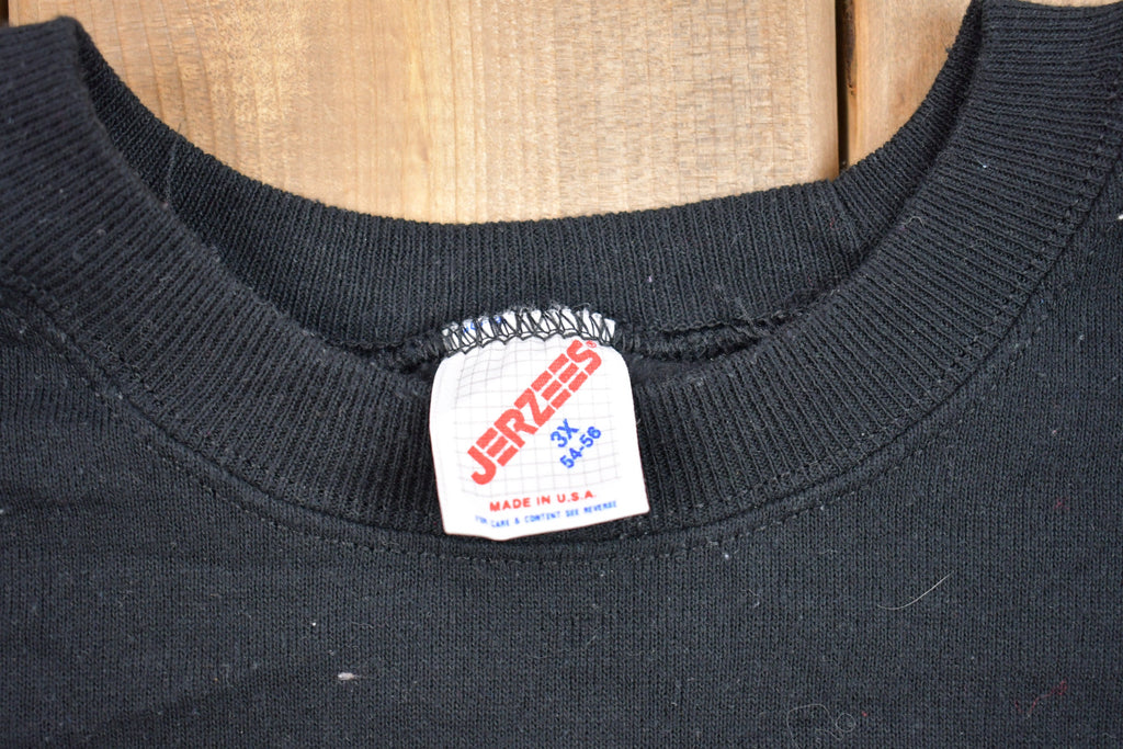 Vintage 1987 Made In USA Black Crewneck Sweatshirt