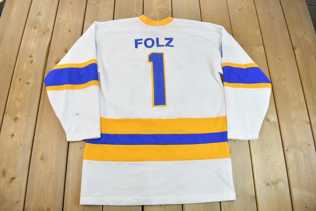 Vintage 1980s Anchorage North Stars Folz Hockey Jersey