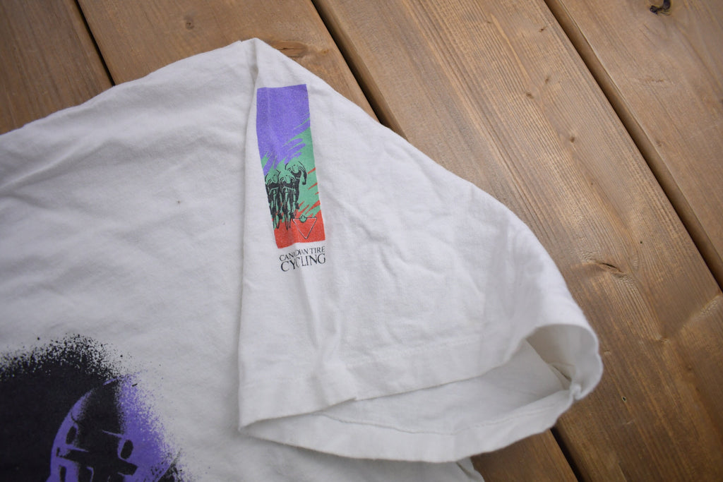 Vintage 1990s Canadian Tire Cycling Graphic T Shirt