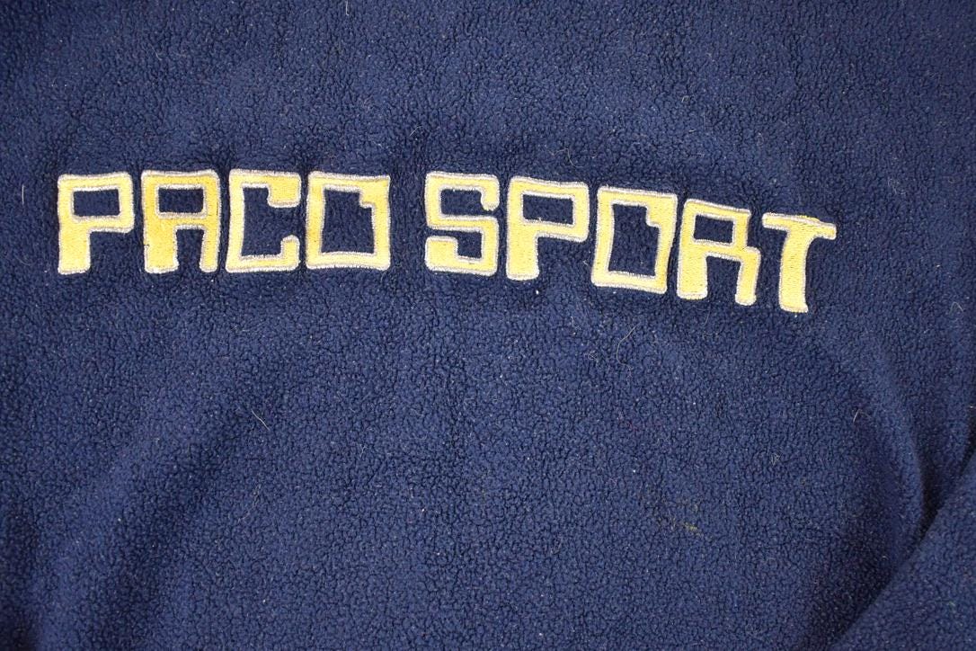 Vintage 1990s Paco Sport Fleece Outdoorsman Hoodie Sweater Men's L