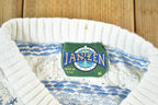 Vintage 1990s Jantzen Knit Abstract Pattern Crewneck Sweater Mens XL