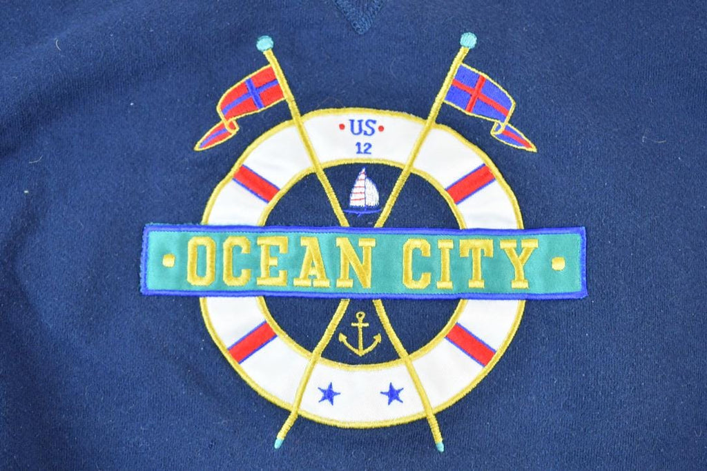 Vintage 1990s Ocean City Crewneck Sweatshirt Made In USA