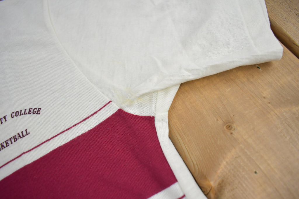 Vintage 1980s Grove City Basketball Quarter Button Shirt