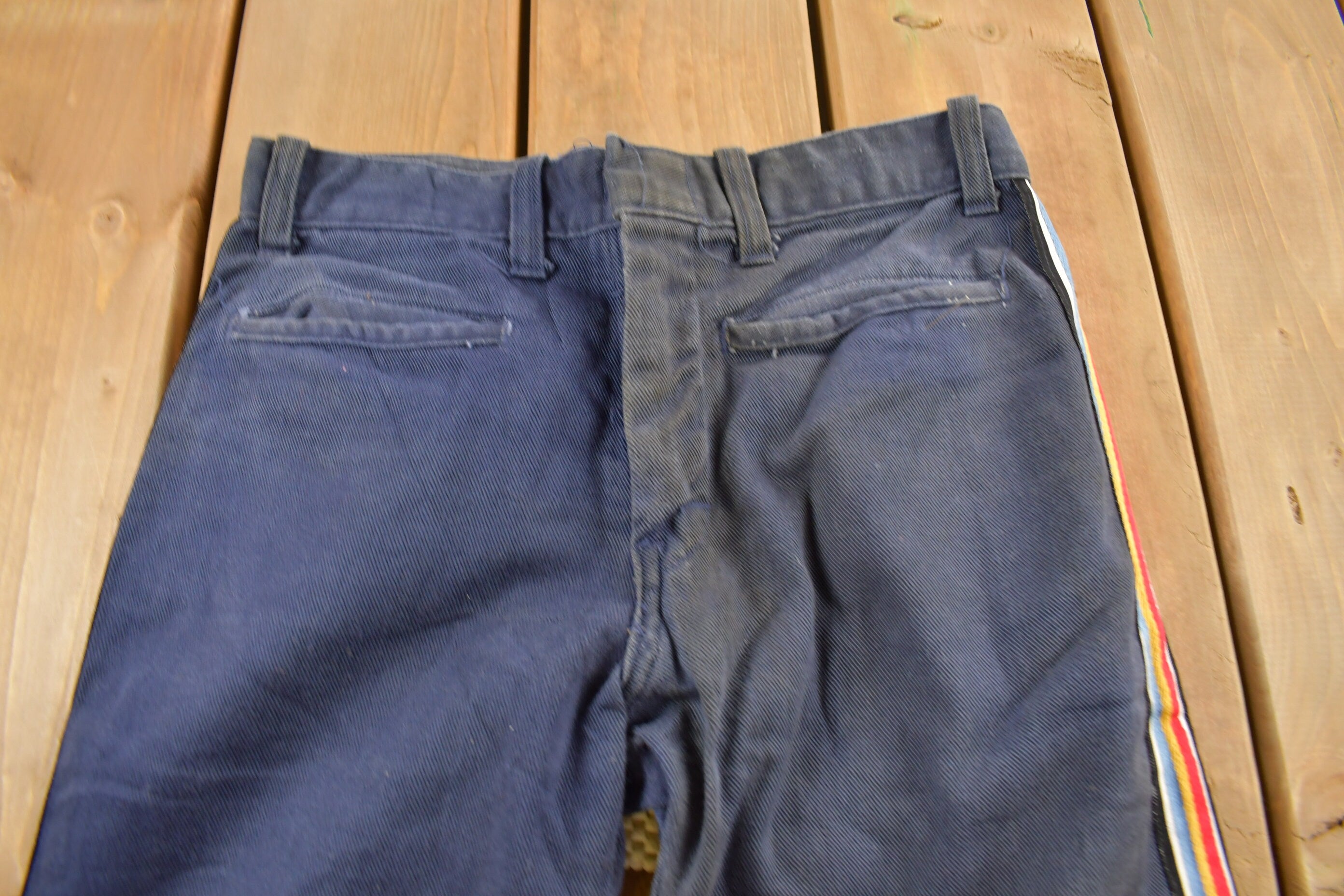 Vintage 1970s Male Slacks Jeans Bell Bottom Trousers Size 27 x 30