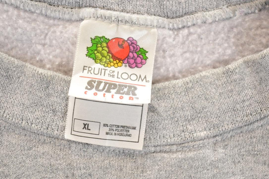 Vintage 1990s FOTL Blank Heather Grey Crewneck Sweatshirt Men's L