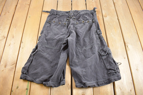 Vintage Y2K Tripp NYC Bondage Shorts Size Large (34) / Cargo Shorts / Goth Shorts / Emo Core