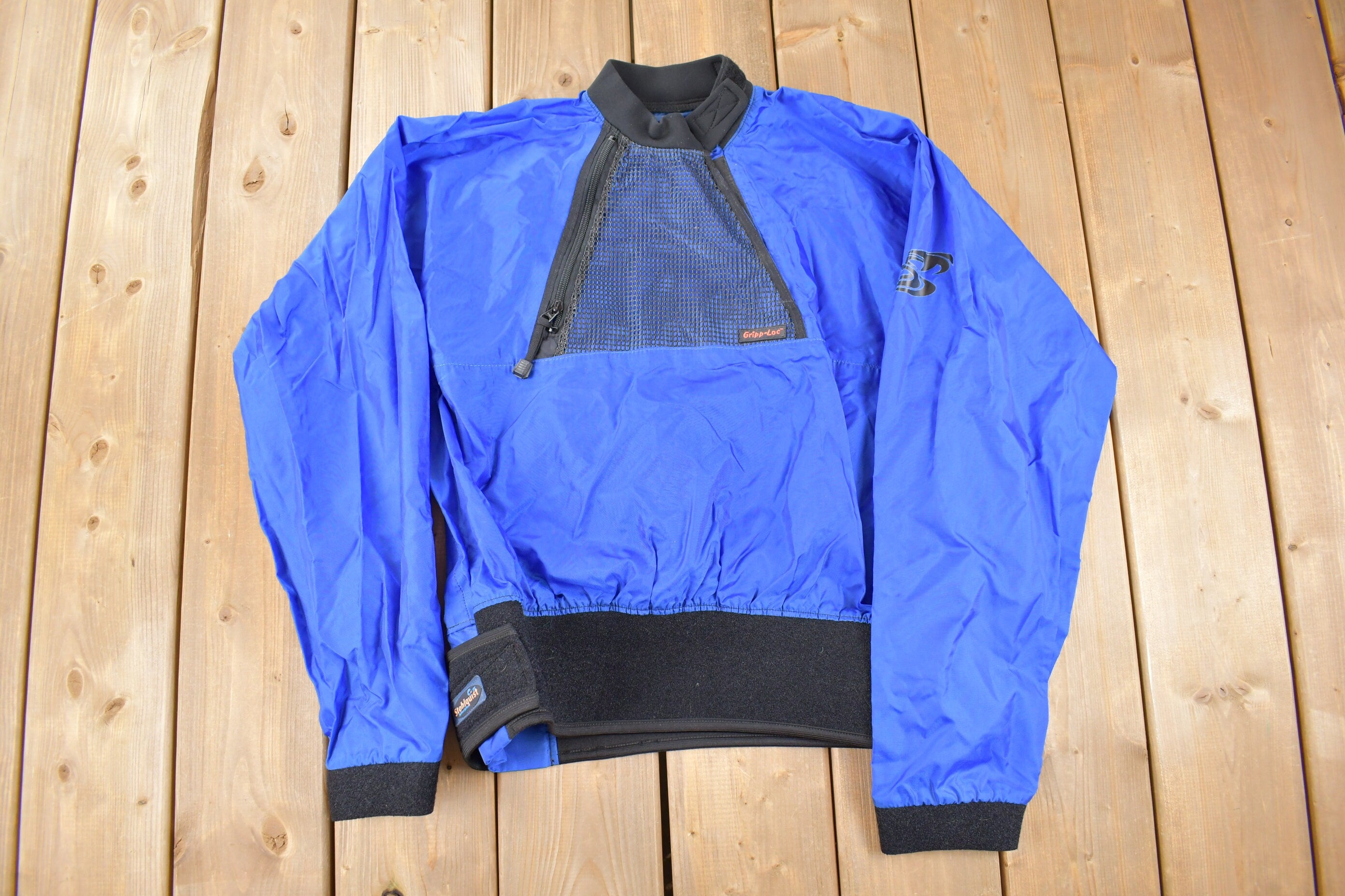 Vintage 1980s Stohlquist Half Zip Windbreaker Jacket