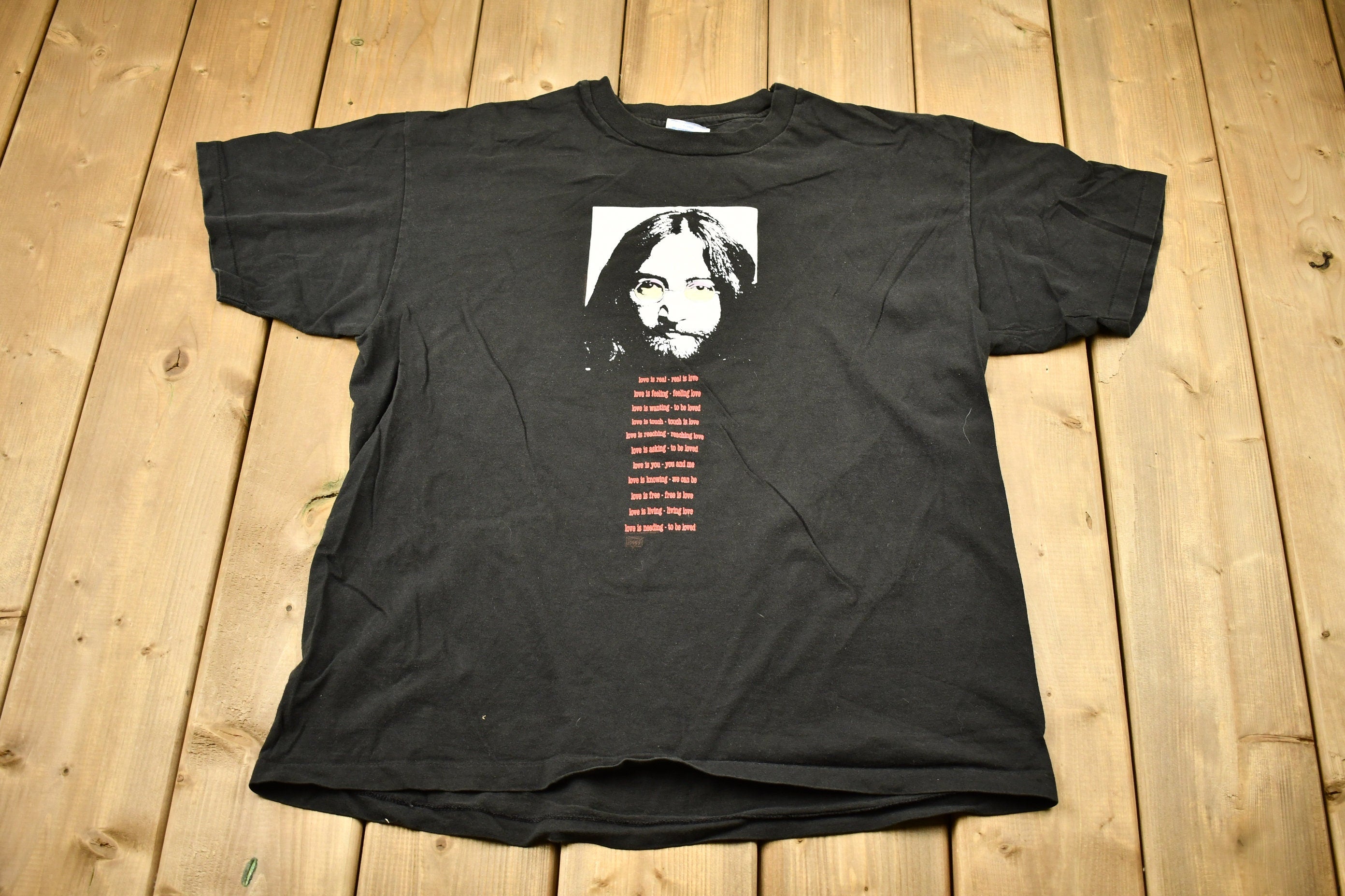 Vintage 1991 John Lennon Love Is Real Band T-shirt
