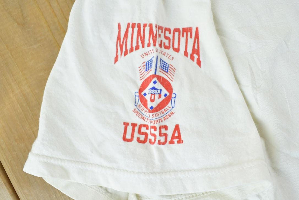 Vintage 1998 Minnesota Baseball State Championships Single Stitch T-Shirt