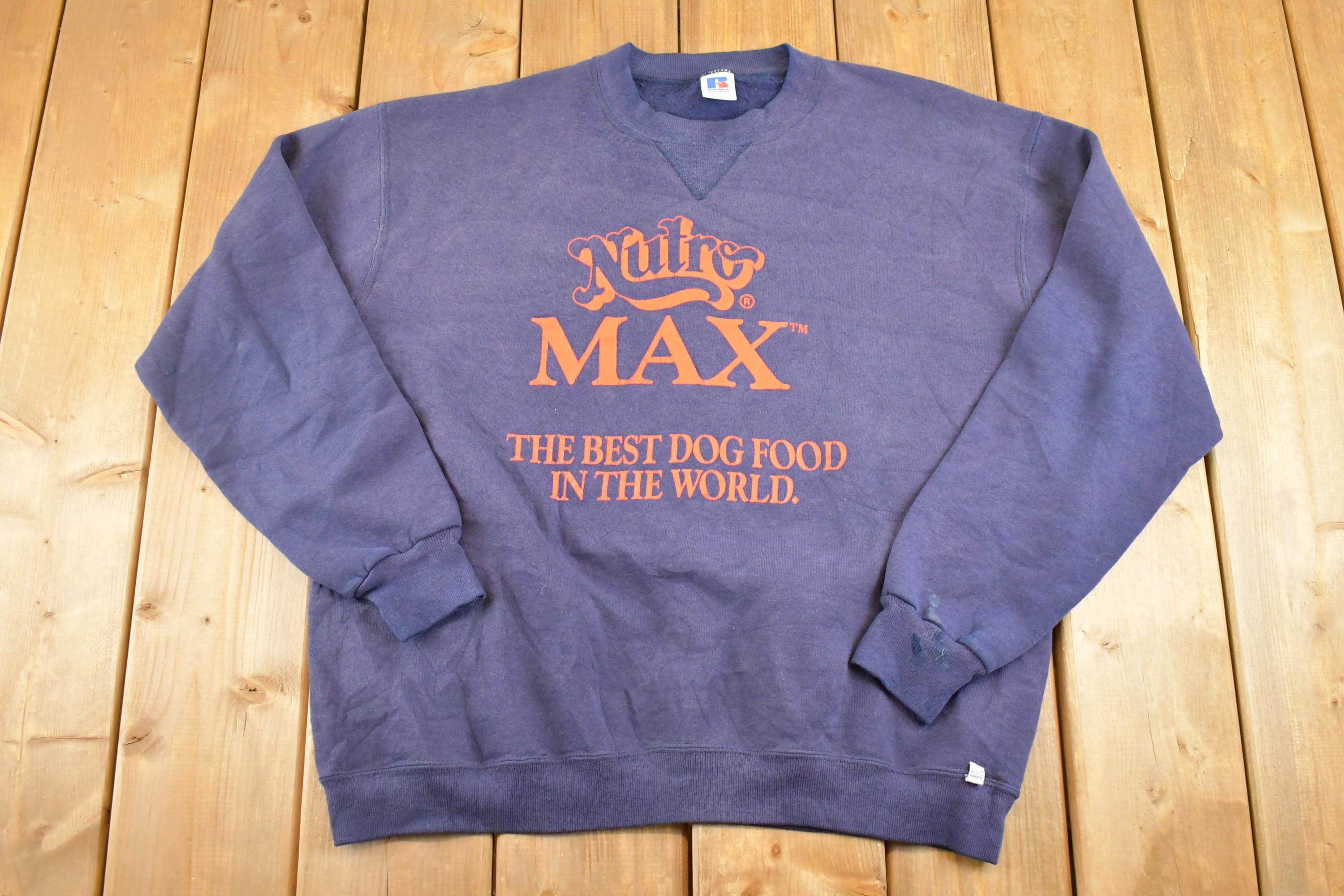 Vintage 1990s Nutro Max Dog Food Souvenir Crewneck Sweatshirt Mens L / 90s Crewneck / Travel Vacation Sweater / Streetwear