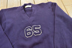 Vintage 1960s 100% Wool Collegiate Chenille Patch Varsity Style Knit Sweater True Vintage Women's M /