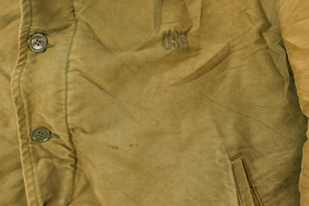 Vintage 1940s Navy N-1 Deck Jacket Men's Large /